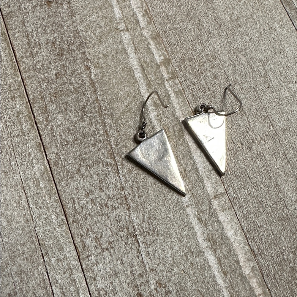 Sterling Silver Abalone Euc 925 Solid Triangle Da… - image 6